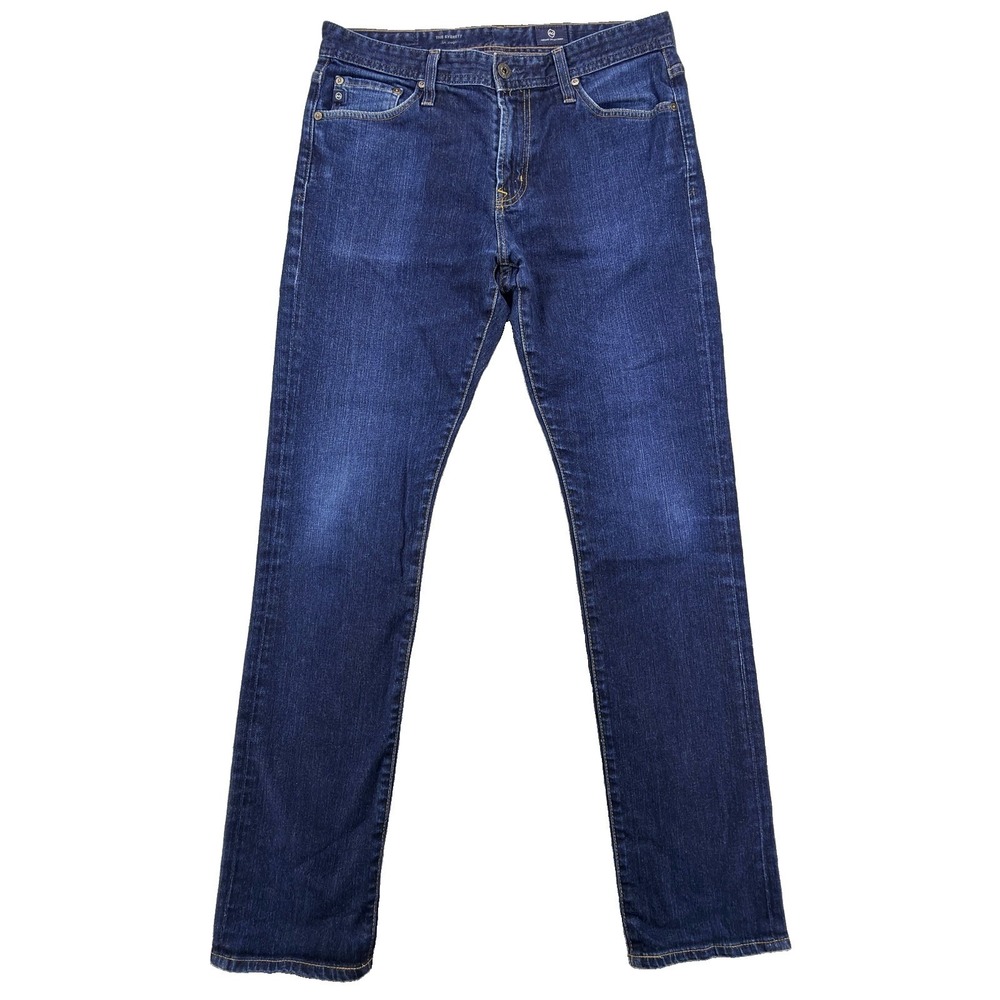 AG Adriano Goldschmied Everett Jeans Mens 32x34 (32x33) Slim Straight Dark Wash